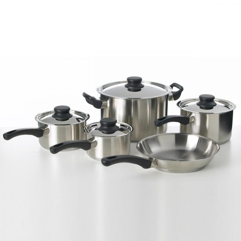 KH 5 Piece Saucepan Set Stainless Steel YAMZAR Hospitality Supplier