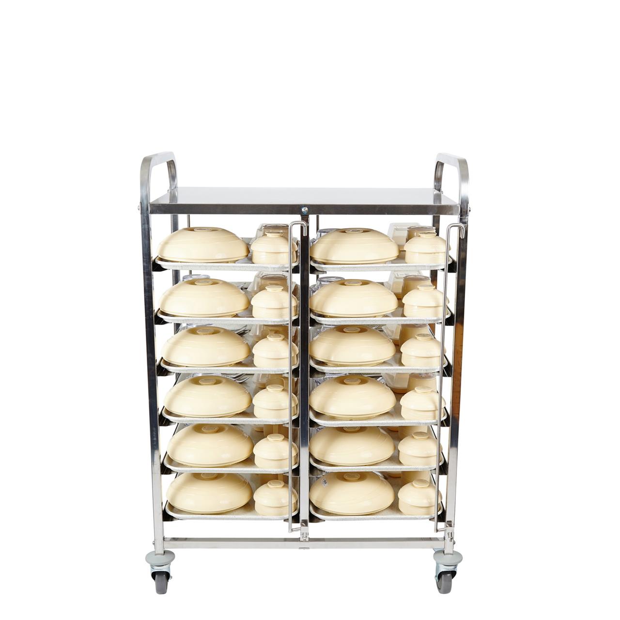 Meal Delivery Trolley Double Tier