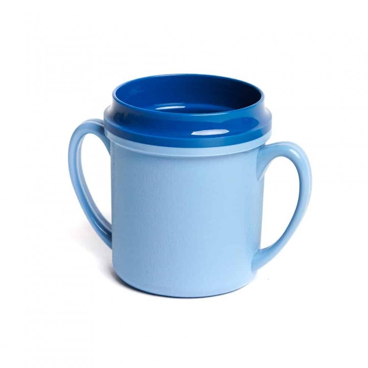 KH Traditional Insulated Mug Double Handle Blue