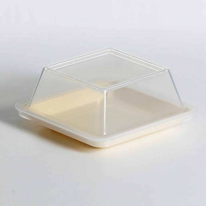 KH Plate Bread And Butter Yellow With Lid