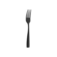 Fortessa Lucca Faceted Matte Black Table Fork (Dozen)