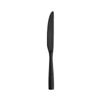 Fortessa Lucca Faceted Matte Black Table Knife S/H (Dozen)
