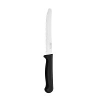 Cavalier Steak Knife Round Tip - Black Handle - 223mm (Dozen)