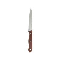 Cavalier Steak Knife - Point Tip - Brown Handle (Dozen)