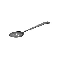 Moda Brooklyn Black Serving Spoon - Slotted - Black PVD Coated