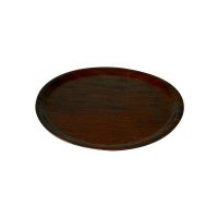 Trenton Round Tray - Mahogany - 435mm