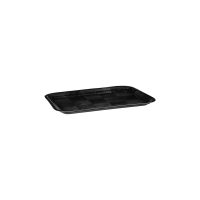Trenton Black Woven Wood Rectangular Tray - 300x200mm