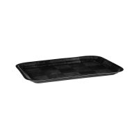 Trenton Black Woven Wood Rectangular Tray - 400x300mm