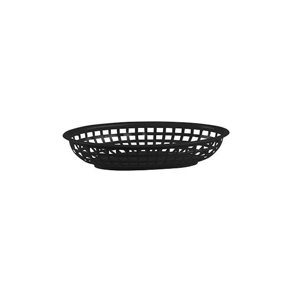 Trenton Serving Basket - Oval - 240x150mm - Black (Pack of 36)
