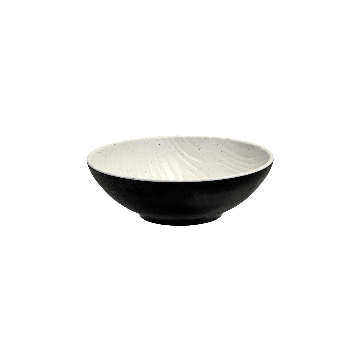 Cheforward Transform Stone Natural/Black Round Bowl - 2350ml (Pack of 6)