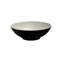 Cheforward Transform Stone Natural/Black Round Bowl - 5100ml (Pack of 3)