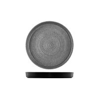 Cheforward Infuse Stone/Grey Round Platter - 305mm (Pack of 4)
