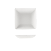 Belix Square Plate Canape Dish - 50ml - White (20 x Pack)