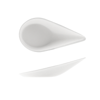 Belix Drop Plate Canape Dish - 20ml - White (20 x Pack)