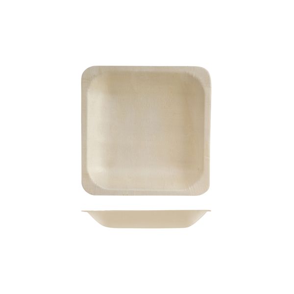 Trenton Bio Wood Square Bowl - 140x140mm (10 x Pack)