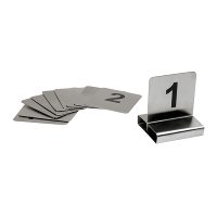 Trenton Flat Table Numbers & Holders - Set Of 21-30 - 70x60mm