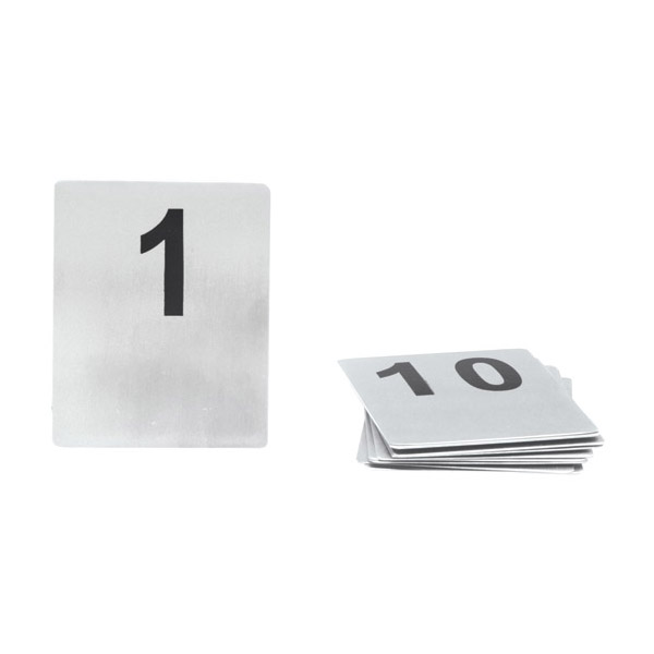 Trenton Flat Table Numbers - Set Of 61-70 - 80x100mm