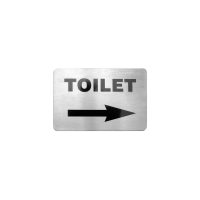 Trenton Toilet Right Arrow Wall Sign - 120x80mm