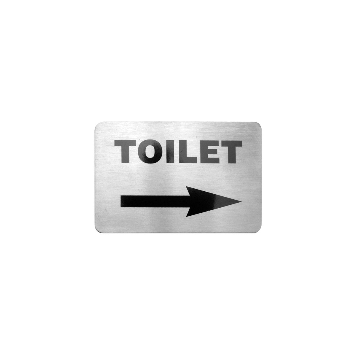 Trenton Toilet Right Arrow Wall Sign - 120x80mm