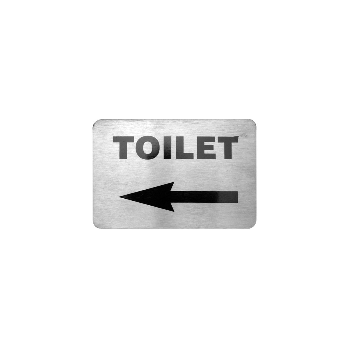 Trenton Toilet Left Arrow Wall Sign - 120x80mm