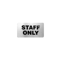 Trenton Staff Only Wall Sign - 110x60mm