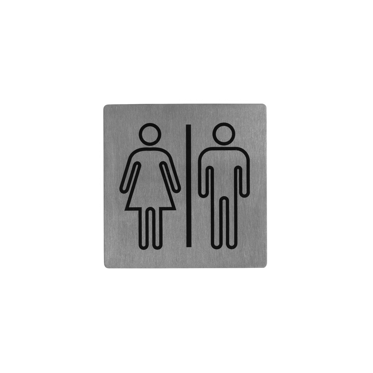 Trenton Restroom Symbol Wall Sign - 130x130mm