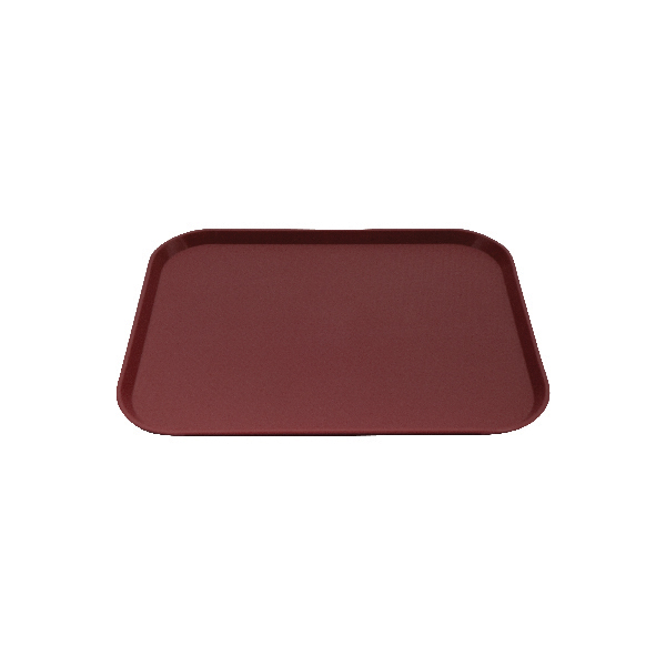 CaterRax Fast Food Tray - 450x350mm - Burgundy (Pack of 12)