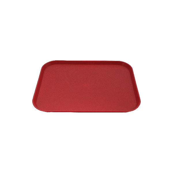 CaterRax Fast Food Tray - 450x350mm - Red (Pack of 12)