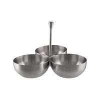 Moda Condiment Caddy 3 Comp - 180ml - Stainless Steel (Pack of 2)