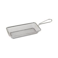 Moda Brooklyn Rectangular Service Basket - 220x120mm - Stainless Steel