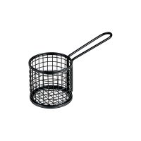 Moda Soho Round Service Basket - Black - 84mm