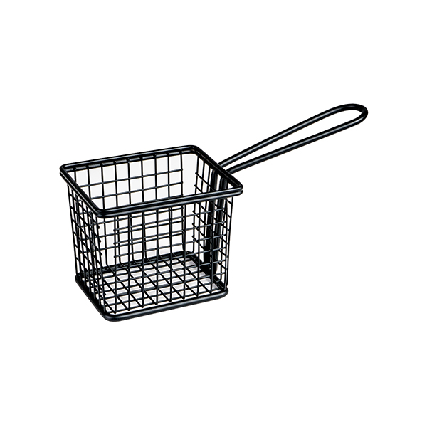 Moda Soho Rectangular Service Basket - Black - 94x78mm