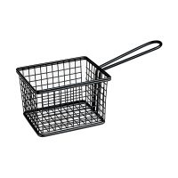 Moda Soho Rectangular Service Basket - Black - 120x100mm