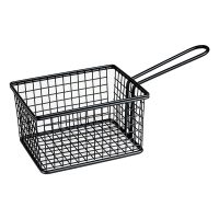 Moda Soho Rectangular Service Basket - Black - 142x114mm