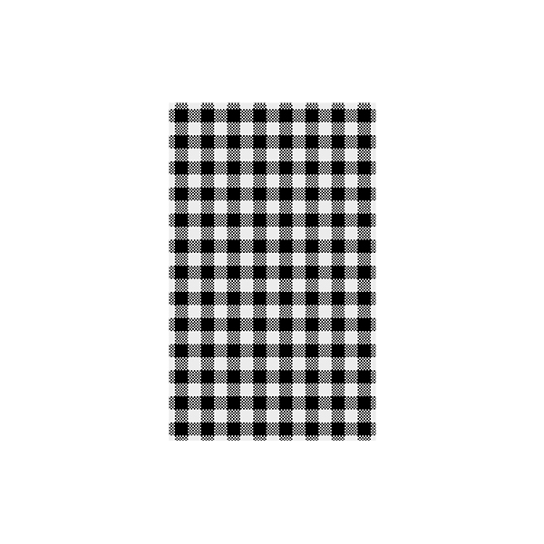 Moda Greaseproof Paper - Gingham, Black & White - 310x190mm - Black Gingham (10 x Pack)