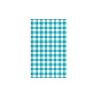 Moda Greaseproof Paper - Gingham, Teal & White - 310x190mm - Teal Gingham (10 x Pack)