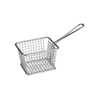 Athena Rectangular Service Basket - 118x98mm - Stainless Steel