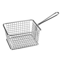 Athena Rectangular Service Basket - 142x114mm - Stainless Steel