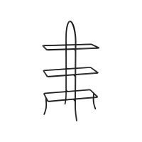 Athena Black Rectangular Platter Stand - 3 Tier - 256x286mm (Pack of 2)
