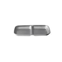 Moda Vintage Stainless Steel Divided Dish - 156x90mm (Pack of 6)