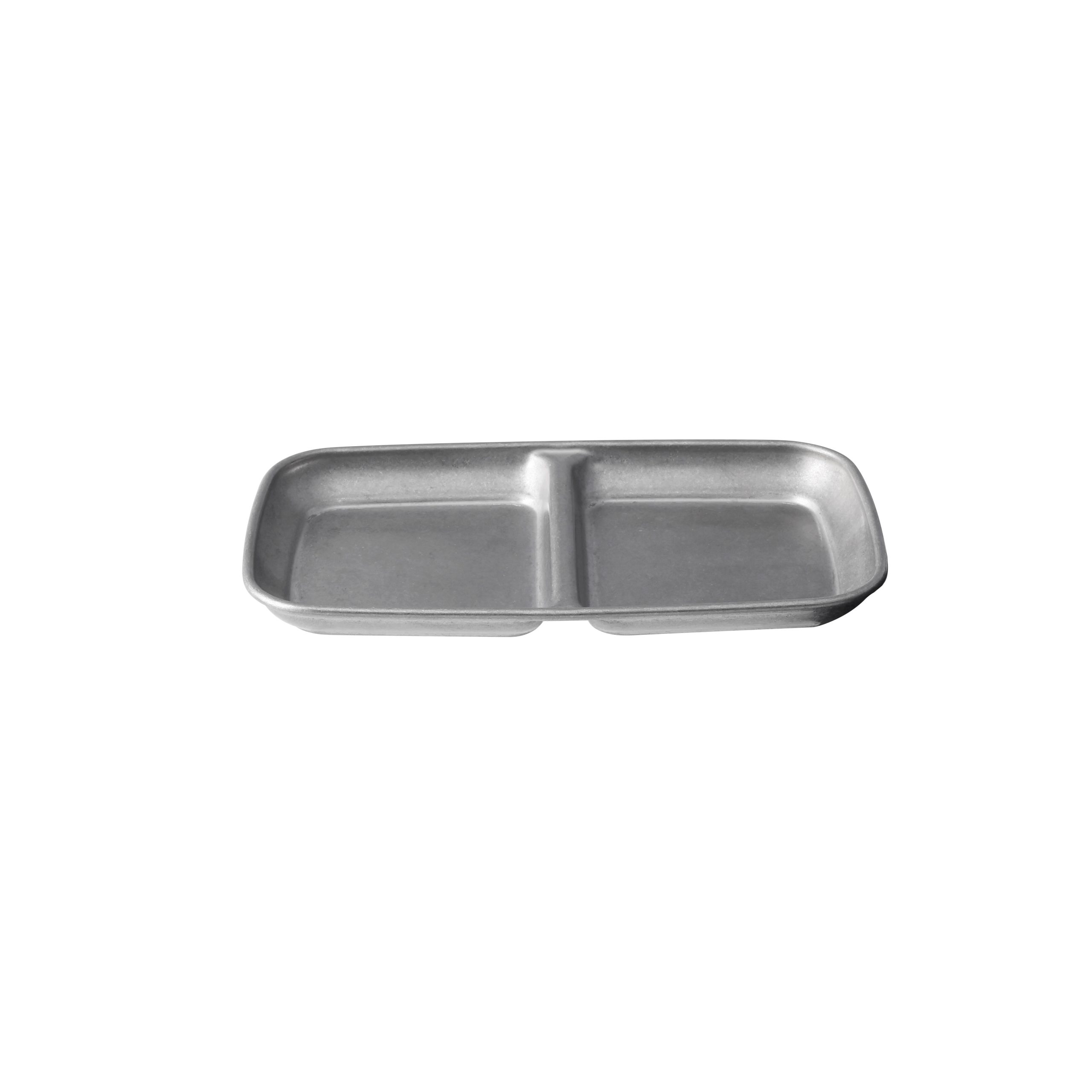 Moda Vintage Stainless Steel Divided Dish - 156x90mm (Pack of 6)