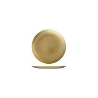 Moda Vintage Gold Round Coupe Plate - 130mm (Pack of 6)