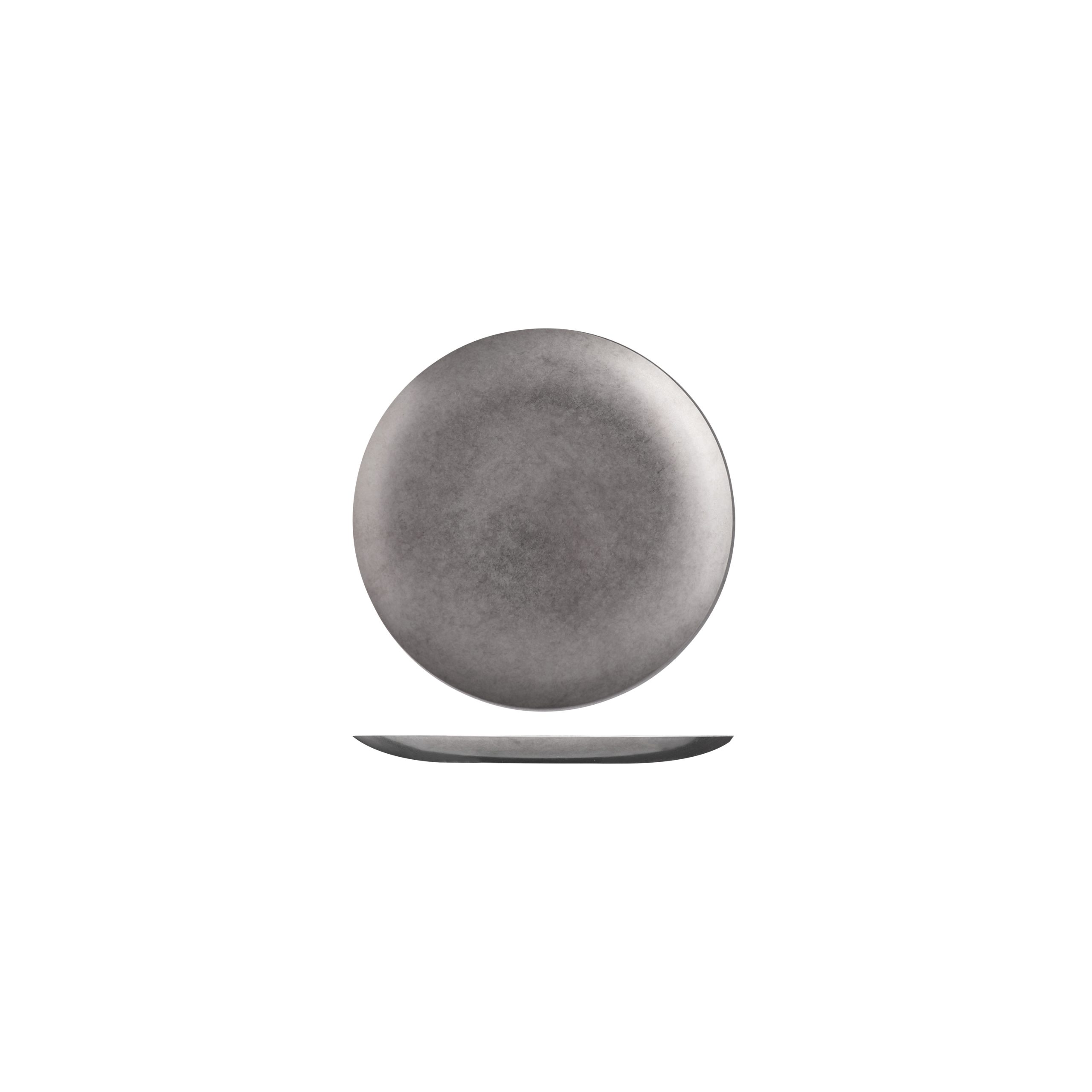 Moda Vintage Stainless Steel Round Coupe Plate - 130mm (Pack of 6)