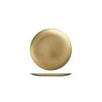 Moda Vintage Gold Round Coupe Plate - 170mm (Pack of 6)