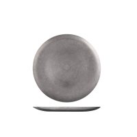 Moda Vintage Stainless Steel Round Coupe Plate - 210mm (Pack of 6)