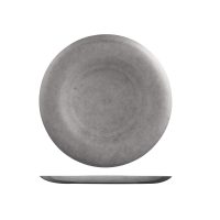 Moda Vintage Stainless Steel Round Coupe Plate - 230mm (Pack of 6)