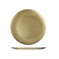 Moda Vintage Gold Round Coupe Plate - 230mm (Pack of 6)