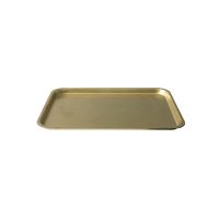 Moda Vintage Gold Rectangular Tray - 280x200mm (Pack of 6)