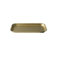 Moda Vintage Gold Rectangular Tray - 110x190mm (Pack of 12)