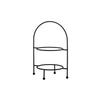 Trenton Round Display Stand - 2 Tier - 220mm - Black (Pack of 6)